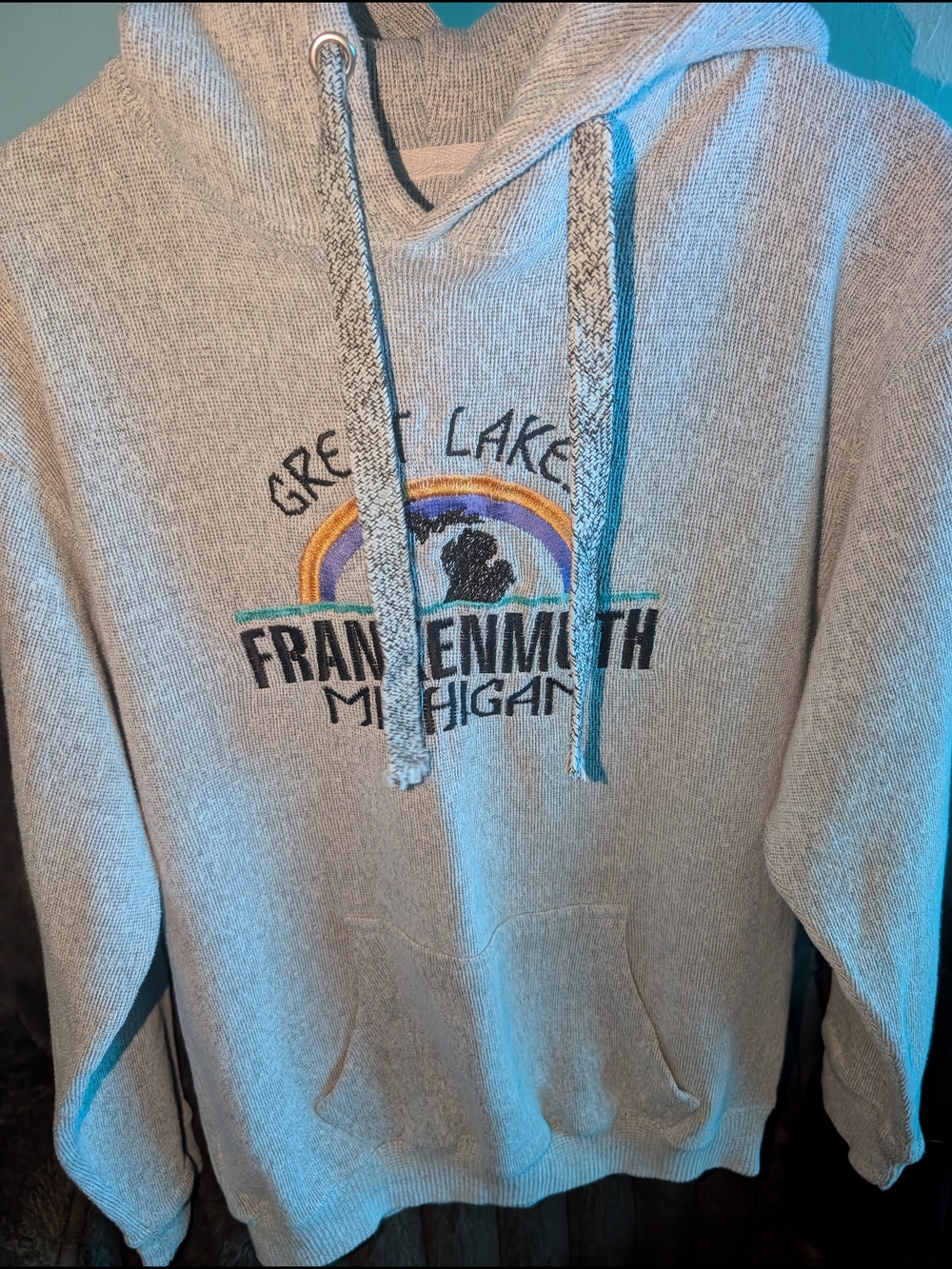 Frankenmuth Michigan Grey Crewneck Hoodie Sweater